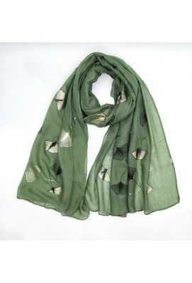 House of Smits shawl ginkgo groen ewch-302 House of Smits shawl ginkgo groen ewch-302