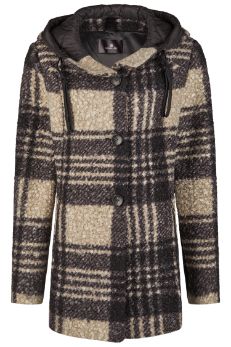 Lebek jassen Jas check taupe 30170052 Lebek jassen Jas check taupe 30170052