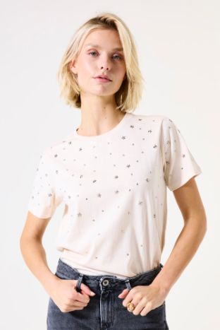 Garcia T-shirt studs zand i50201 Garcia T-shirt studs zand i50201