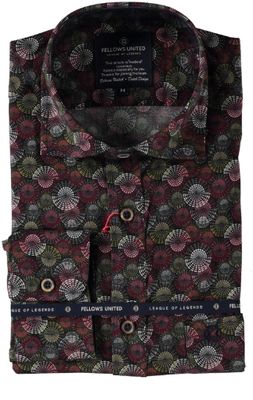 Fellows United Shirt Circles rood 52.6504 Fellows United Shirt Circles rood 52.6504