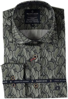 Fellows United Shirt Leaves moss green 52.6503 Fellows United Shirt Leaves moss green 52.6503