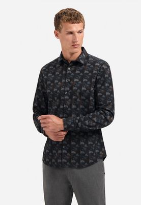 No Excess Shirt Allover Printed Structure Str Night 29400936 No Excess Shirt Allover Printed Structure Str Night 29400936