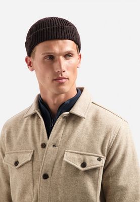 No Excess Overshirt Button Closure Melange Khaki 29510821SN No Excess Overshirt Button Closure Melange Khaki 29510821SN