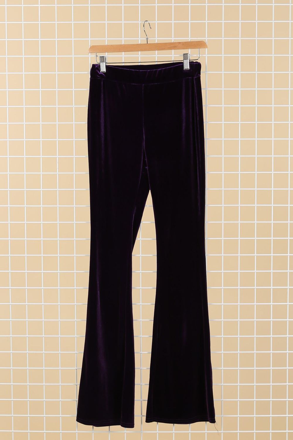 House of Smits Broek flare velours paars efde72 House of Smits Broek flare velours paars efde72