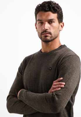 No Excess Pullover Crewneck 2 Coloured Melang Taupe 29210880SN No Excess Pullover Crewneck 2 Coloured Melang Taupe 29210880SN
