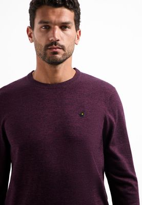 No Excess Pullover Crewneck 2 Coloured Melang Dark Wine 29210880SN No Excess Pullover Crewneck 2 Coloured Melang Dark Wine 29210880SN