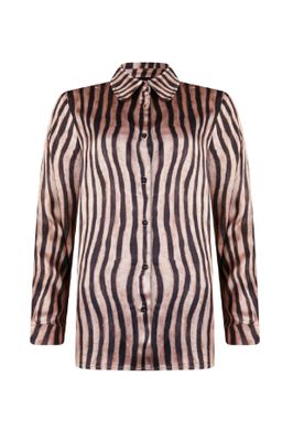 Poools Blouse print choco 533230 Poools Blouse print choco 533230