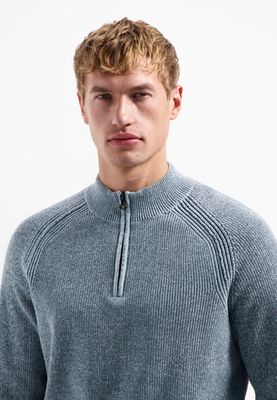 No Excess Pullover Half Zip 2 Colored Chenill Dusty Blue 29210967SN No Excess Pullover Half Zip 2 Colored Chenill Dusty Blue 29210967SN