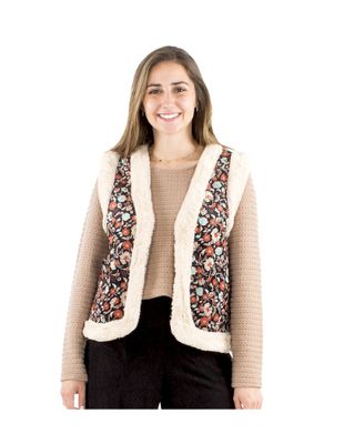 House of Smits Gilet print reversible Zwart c17815 House of Smits Gilet print reversible Zwart c17815