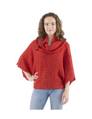 House of Smits Poncho pull rood cpu17570 House of Smits Poncho pull rood cpu17570