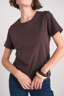 House of Smits T-shirt km katoen choco xpfjw2513 House of Smits T-shirt km katoen choco xpfjw2513