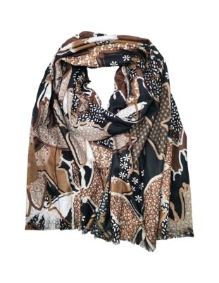 House of Smits Shawl taupe pfba2563