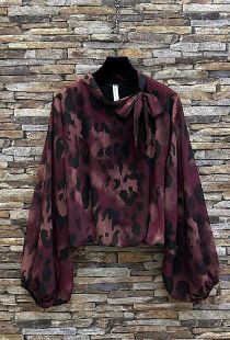 House of Smits Blouse print Bordeaux Aniella House of Smits Blouse print Bordeaux Aniella