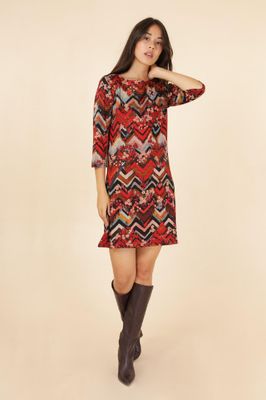House of Smits Jurk print ritsjes rood ef3114899 House of Smits Jurk print ritsjes rood ef3114899