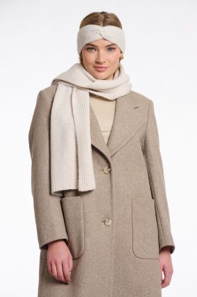 Rino & Pelle Knitted scarf beige Gaivin Rino & Pelle Knitted scarf beige Gaivin