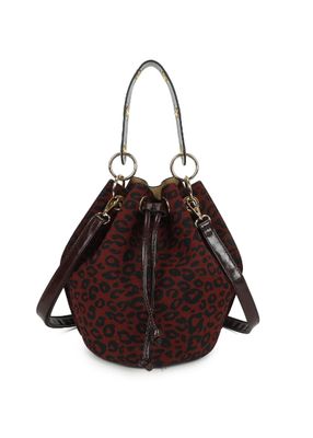 House of Smits Tas leopard Bordeaux efhj1206