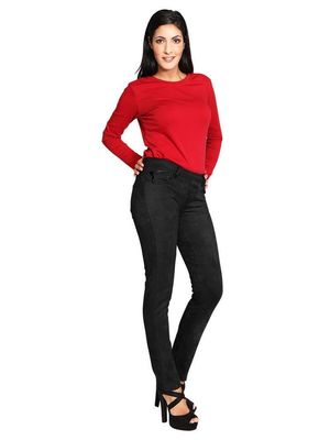 House of Smits Broek Amina suedine zwart ep9036