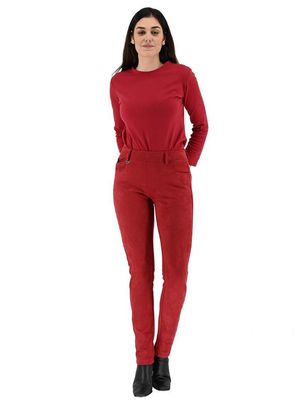 House of Smits Broek Amina suedine Bordeaux ep9036