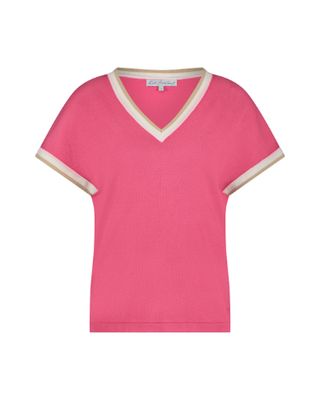 Red Button T-shirt knit vh framboos srb4552