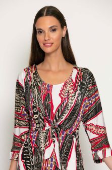 Batida Knoopvestje print rood 1996