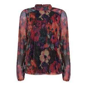 Geisha pully turtle mesh blauw 43663