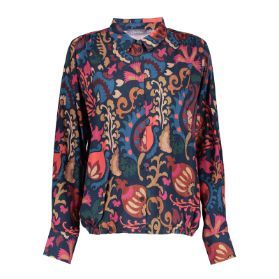 Geisha blouse print blauw 43670