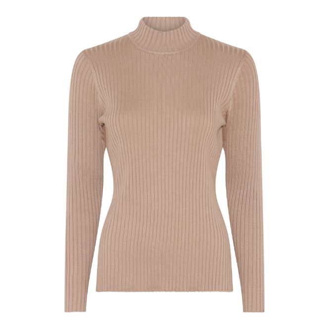 Micha Pully rib turtleneck camel 164-161