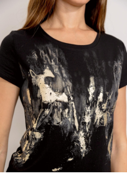 House of Smits T-shirt gold zwart e13643