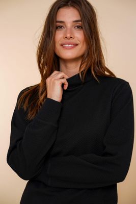 Geisha trui sweater jacquard zwart 42550 Geisha trui sweater jacquard zwart 42550