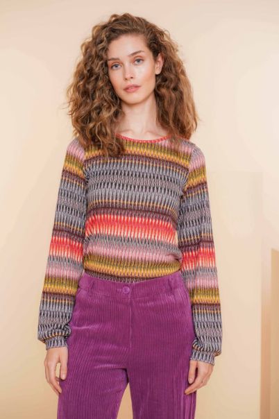 Geisha T-shirt glits fuchsia 42660