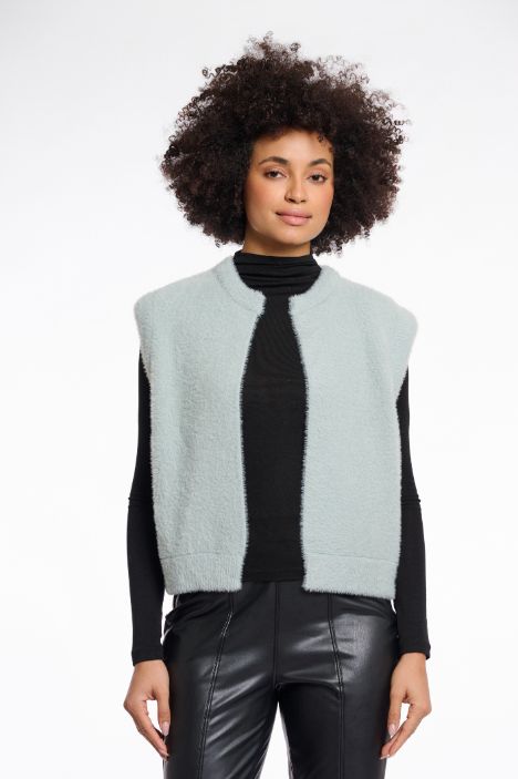 Rino & Pelle Gilet furry mint Elona