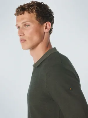 No Excess Polo Jaquard groen 21210858