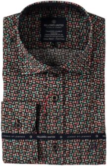 Fellows United Shirt Minecraft Stretch groen 42.6516 Fellows United Shirt Minecraft Stretch groen 42.6516