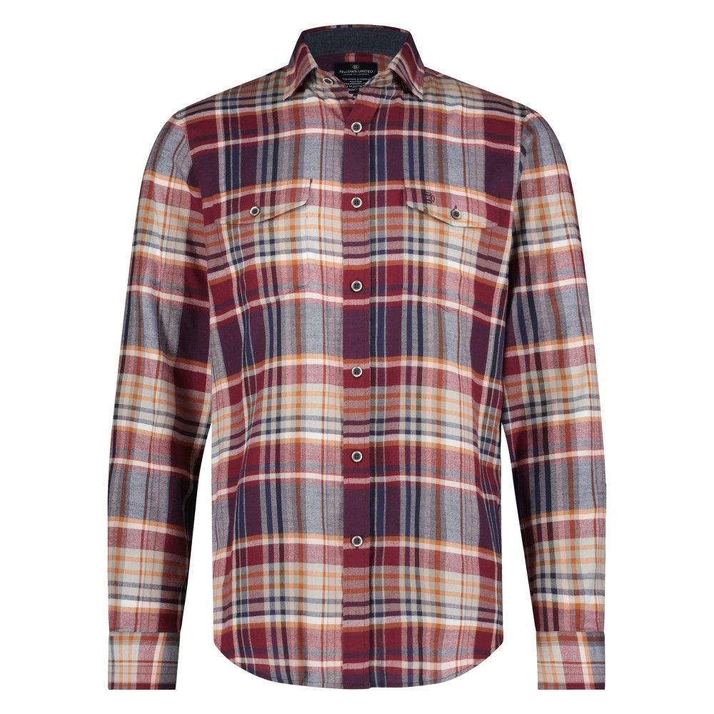 Fellows United Flanel Check rood 32.6525