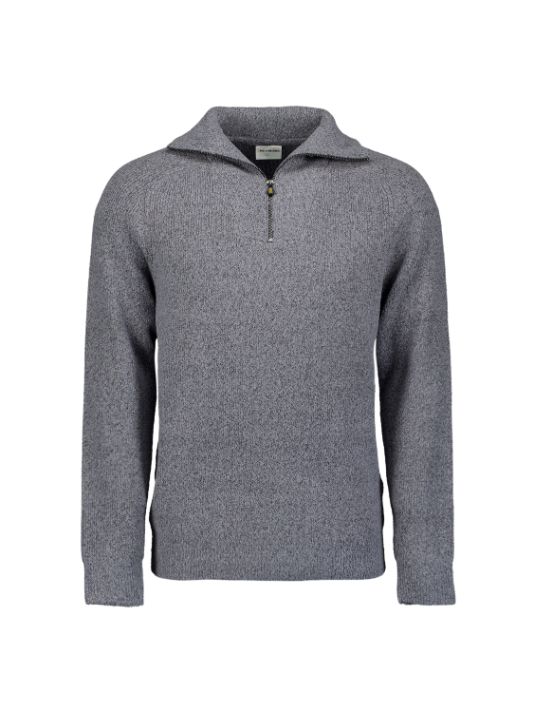 No Excess Pullover Wing Collar Half Zip Soft Washed Blue 29210923 No Excess Pullover Wing Collar Half Zip Soft Washed Blue 29210923