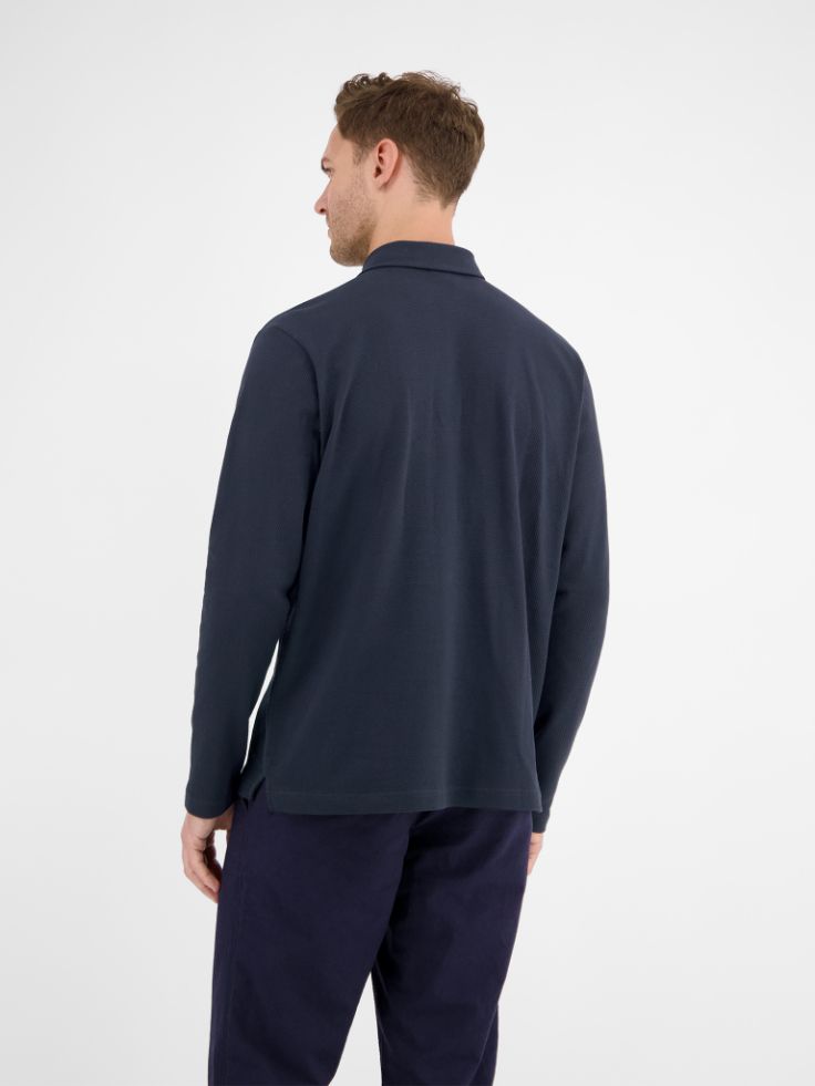 Lerros Polo Wafelpique marine 2524243 Lerros Polo Wafelpique marine 2524243