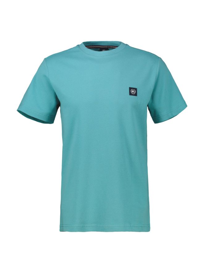 Lerros T-shirt wafel bleu 2533012 Lerros T-shirt wafel bleu 2533012