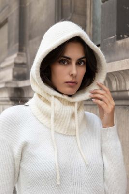 House of Smits Balaclava capuchon Offwhite efmz932