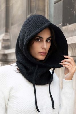 House of Smits Balaclava capuchon Zwart efmz932