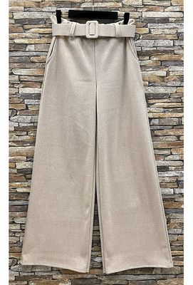 House of Smits Broek wide leg Beige epfth_6658