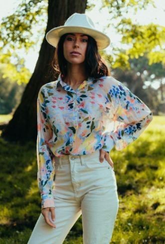 House of Smits Blouse print Multicolor efra10