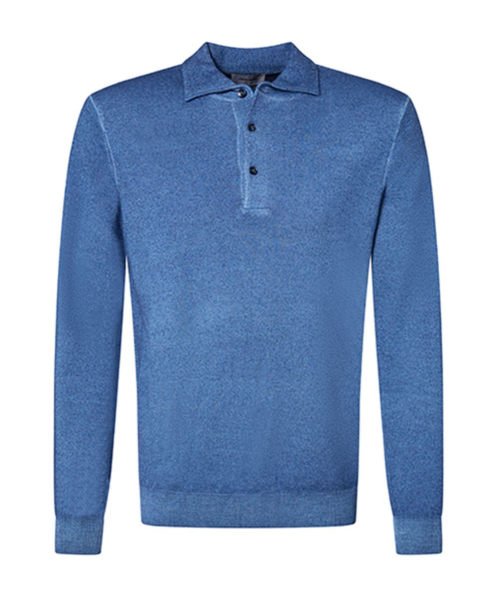 Pierre Cardin Merino Wol Polo bleu 50704.5037