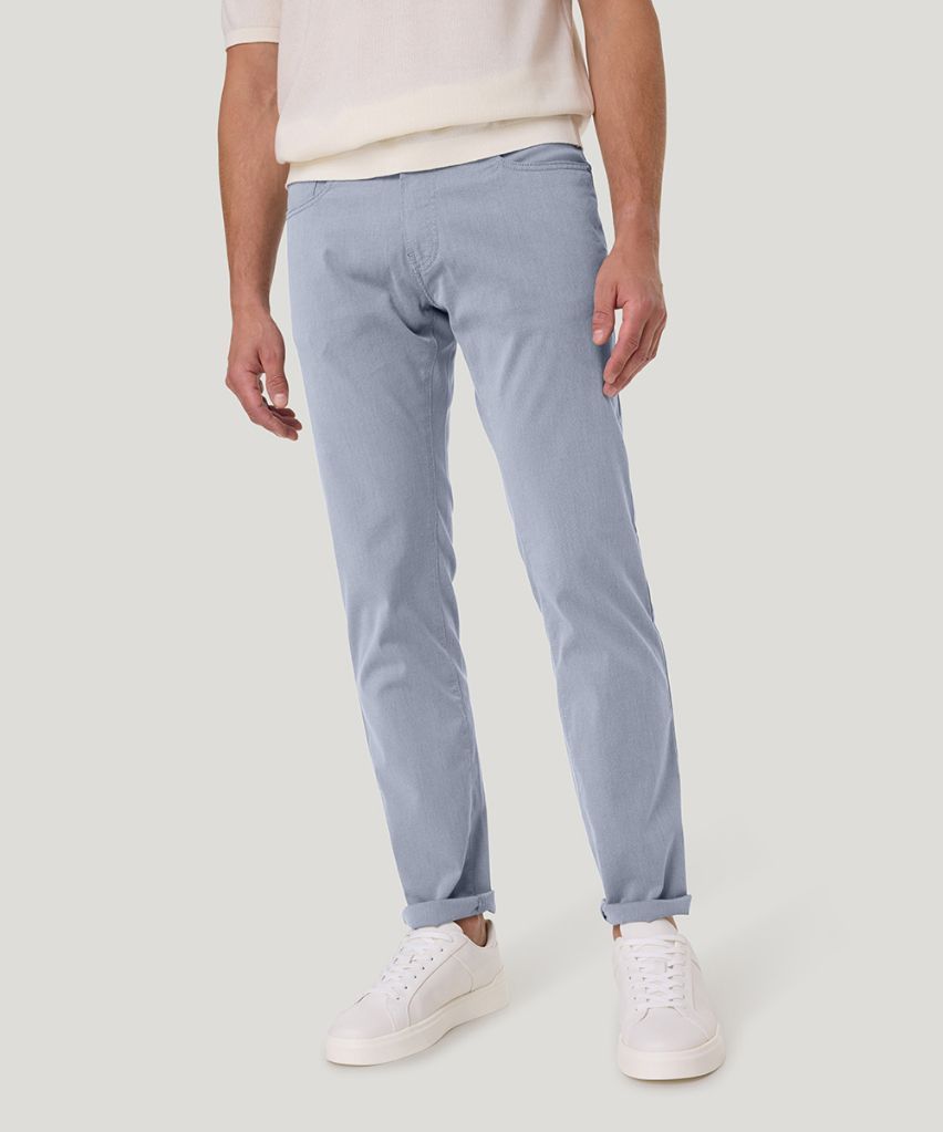 Pierre Cardin Broek chino visgraat bleu 1056.
