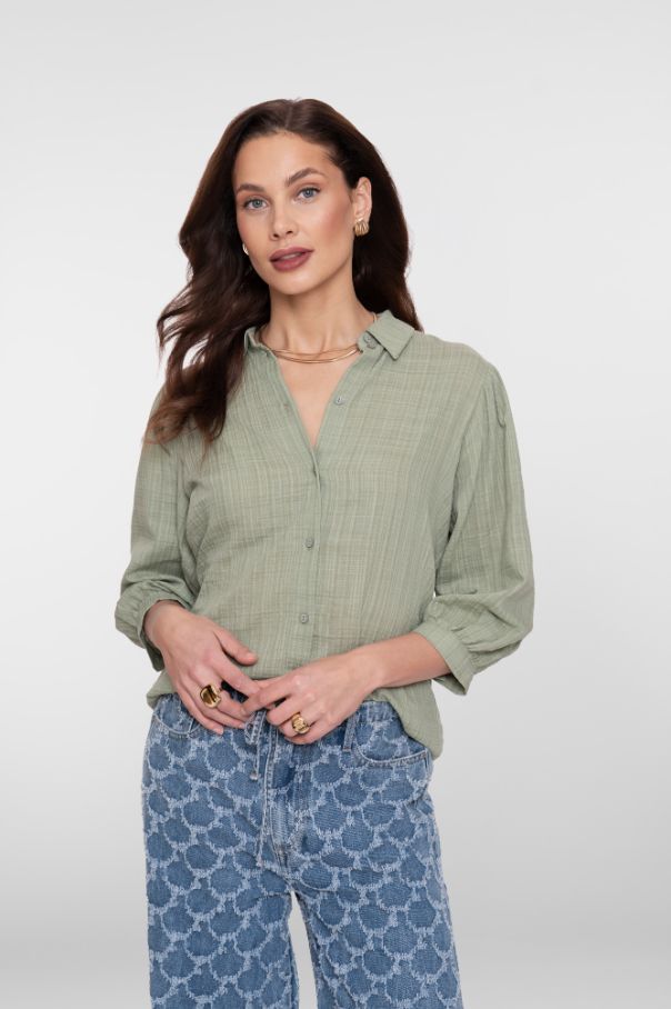 Geisha blouse olive 63206-20