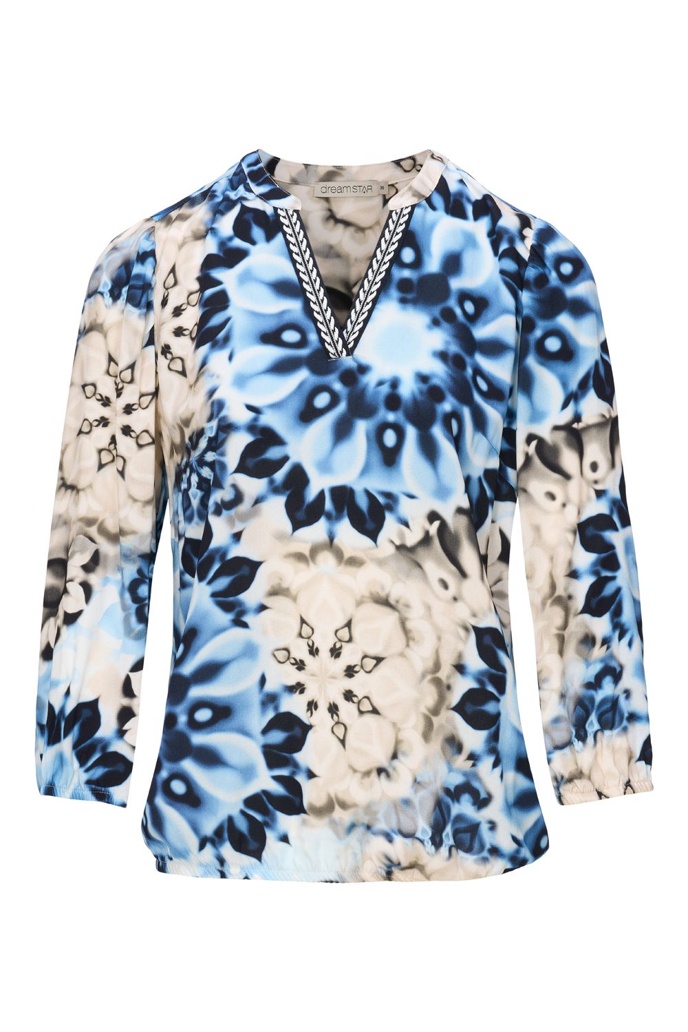Dreamstar Blouson print 3/4m Blue-Mix Cemily
