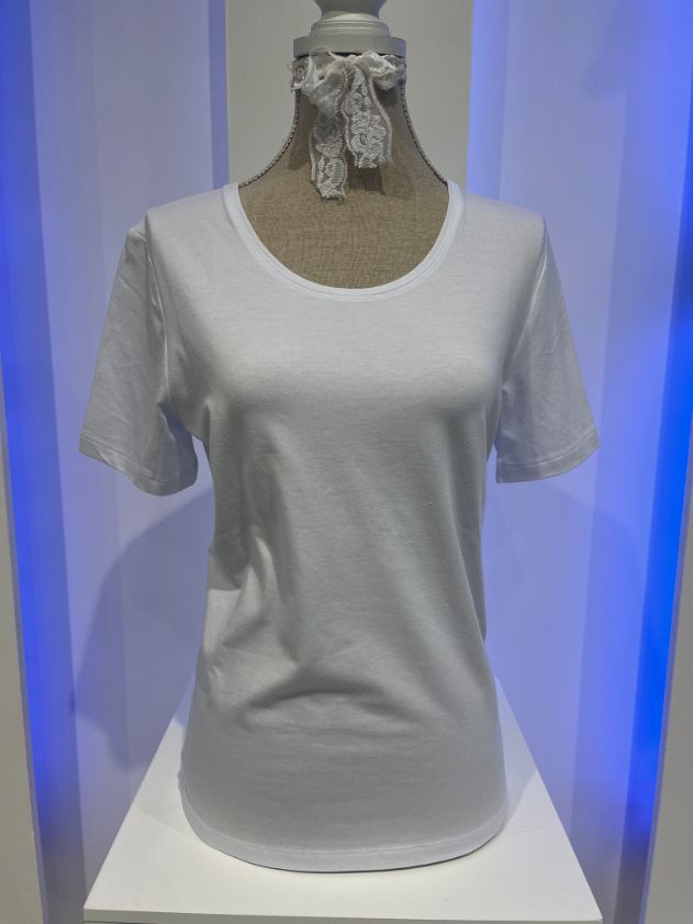 Smisses T-shirt km modal wit xk31310