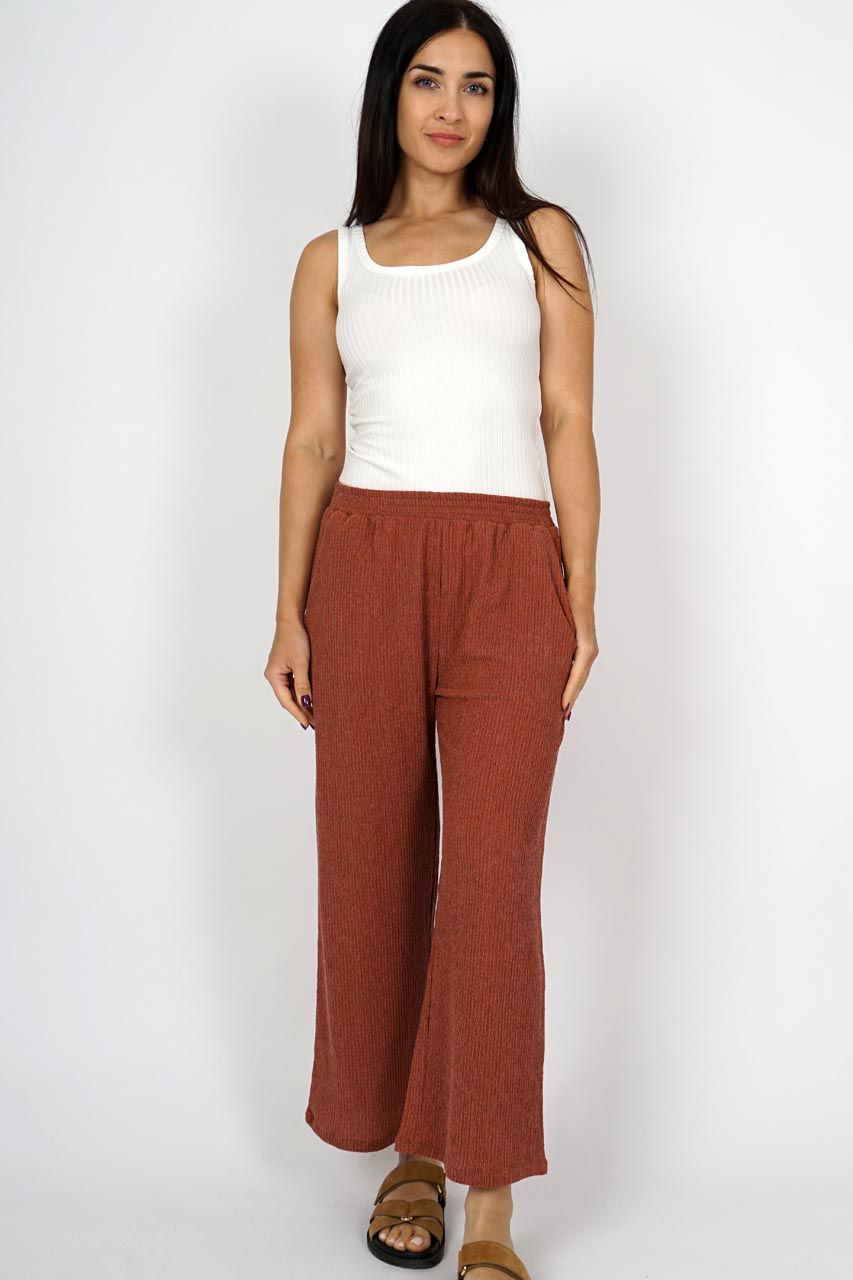 Smisses Broek crinkle bruin k38911