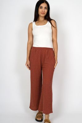 Smisses Broek crinkle bruin k38911