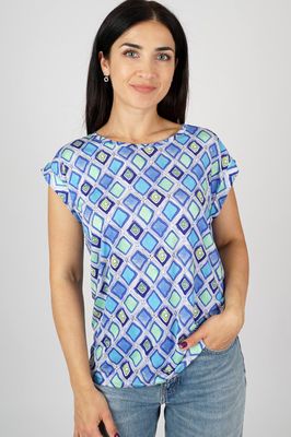 Smisses T-shirt micro blauw k31990