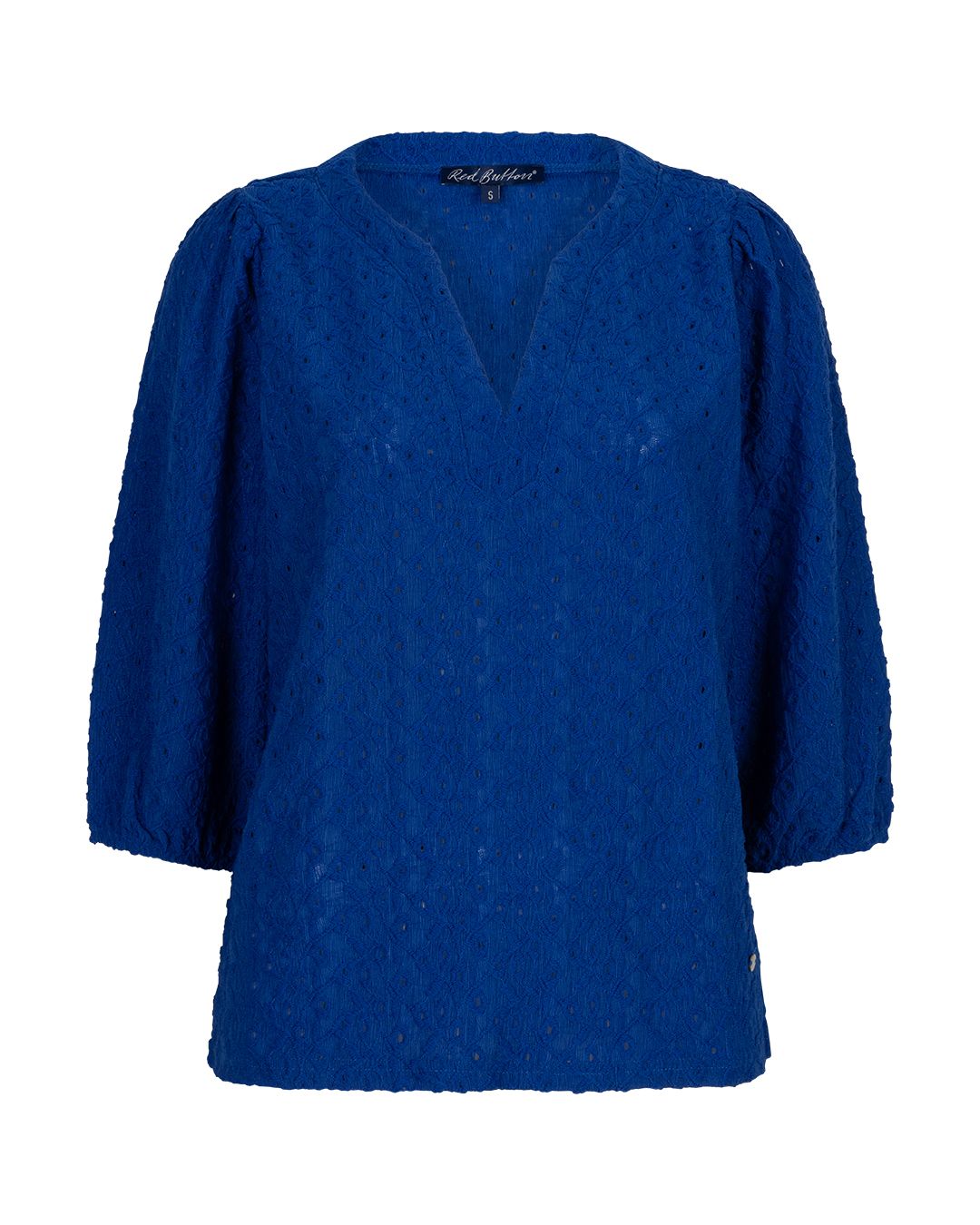 Red Button Shirt Ajour cobalt SRB4809